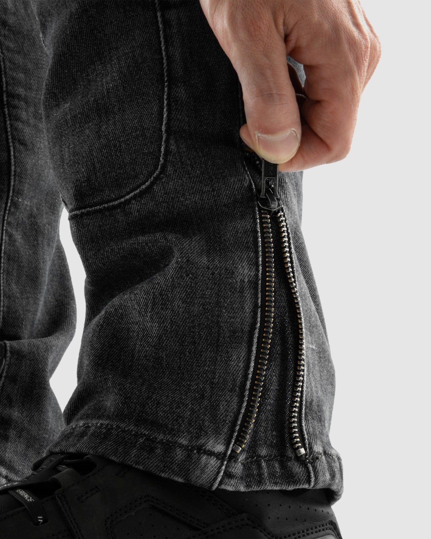 Vandal Motorrad-Jeans Einschichtig Schwarz Verwaschen