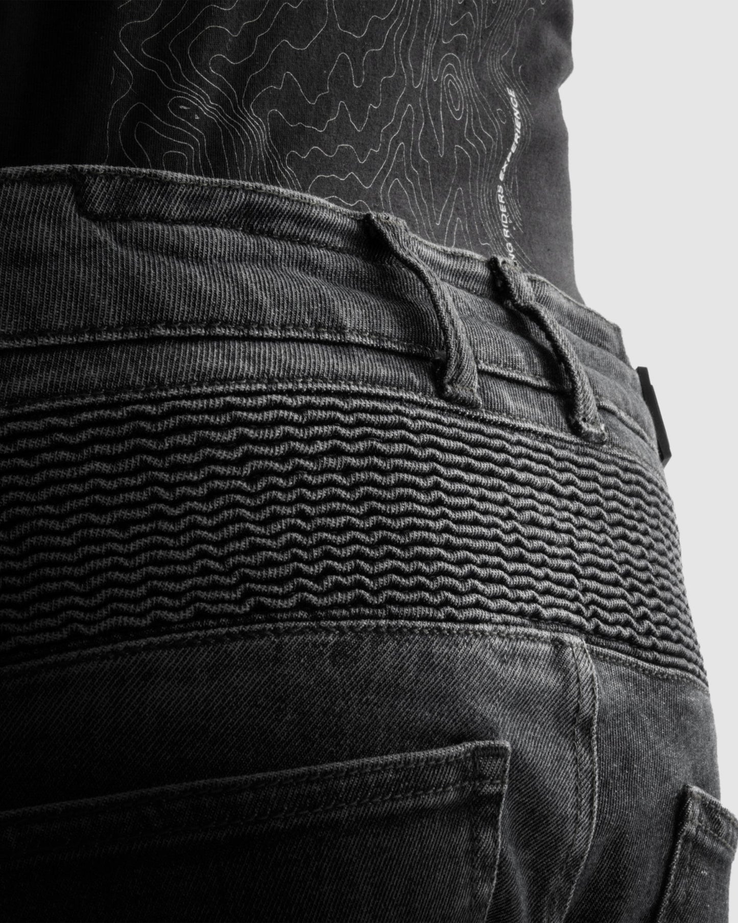 Vandal Motorrad-Jeans Einschichtig Schwarz Verwaschen