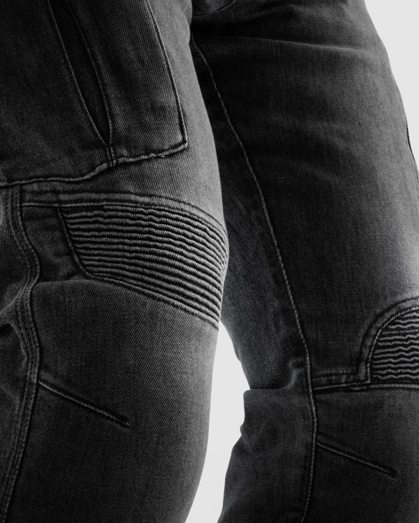 Vandal Motorrad-Jeans Einschichtig Schwarz Verwaschen