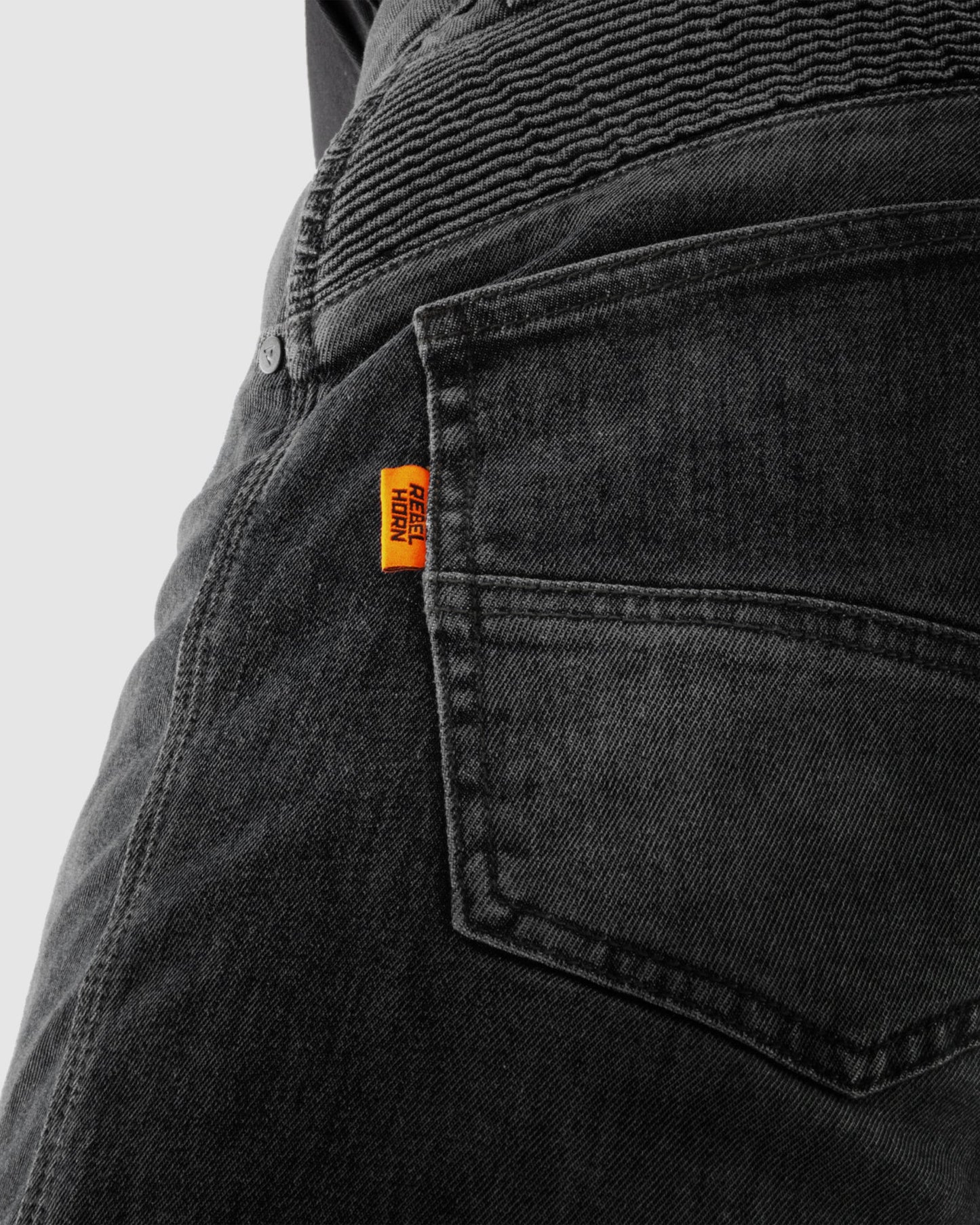 Vandal Motorrad-Jeans Einschichtig Schwarz Verwaschen