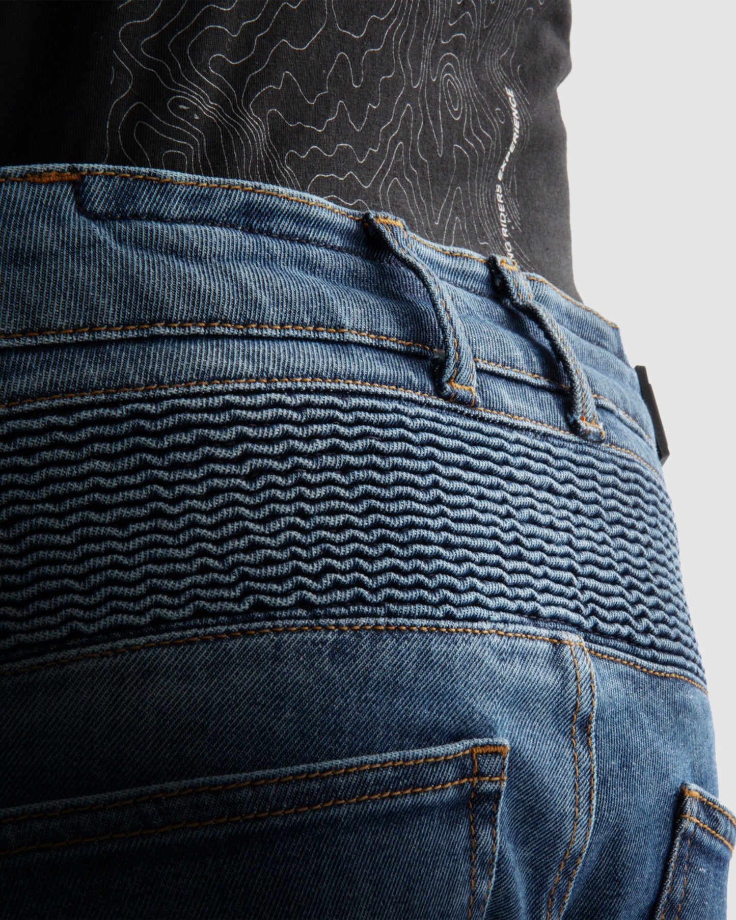 Vandal Motorrad-Jeans Einschichtig Blau Verwaschen