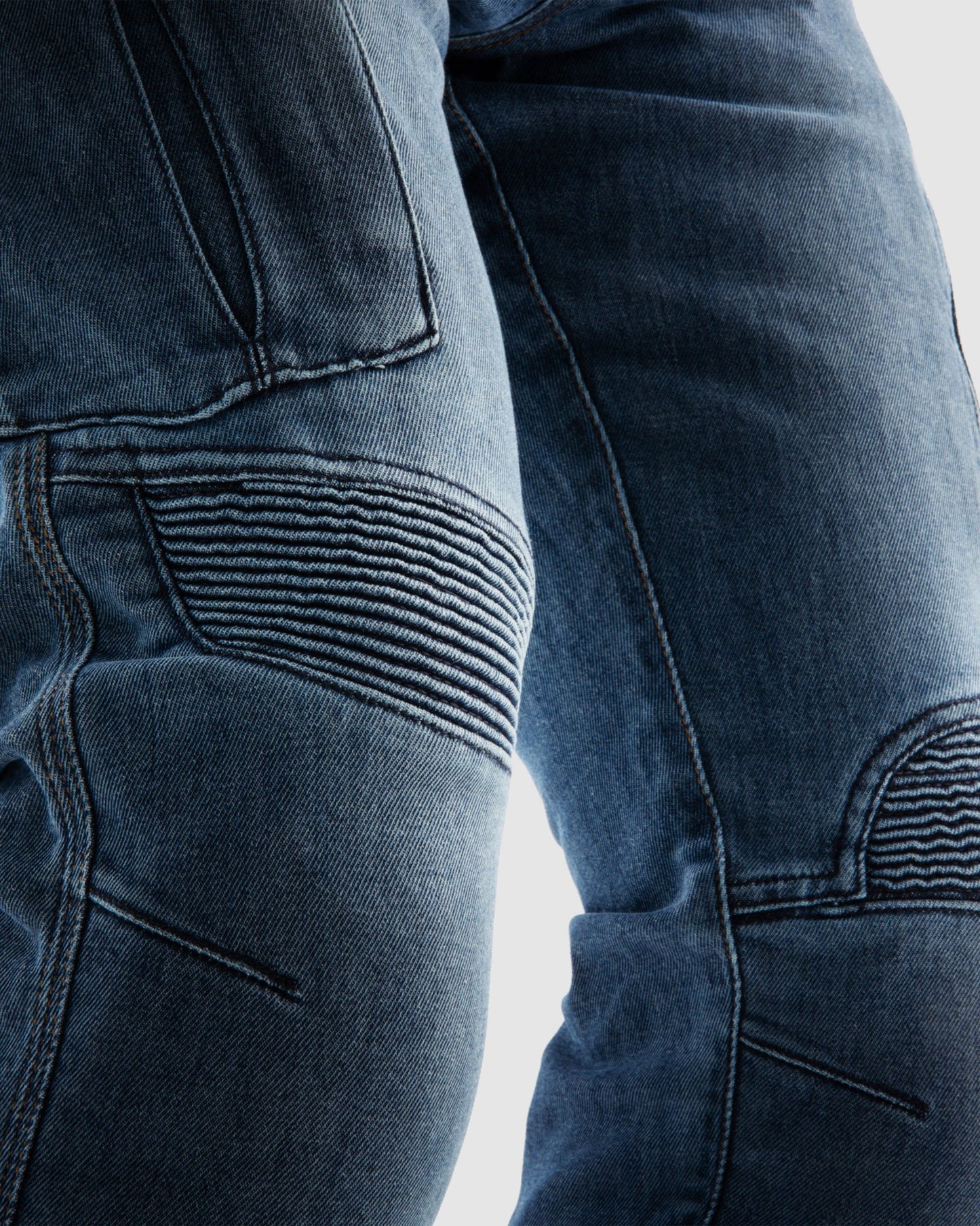 Vandal Motorrad-Jeans Einschichtig Blau Verwaschen