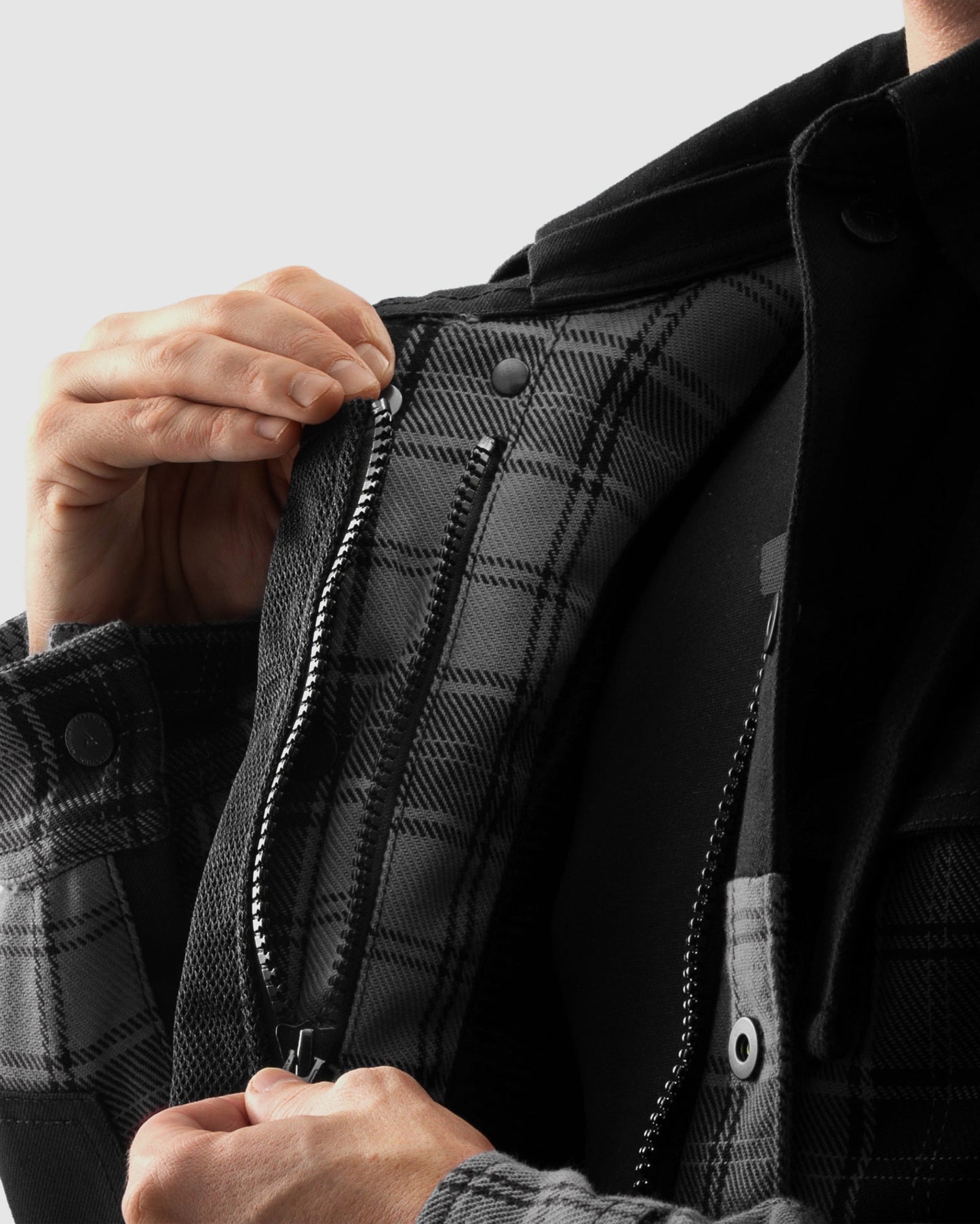 Shifter Motorradhemd Grau