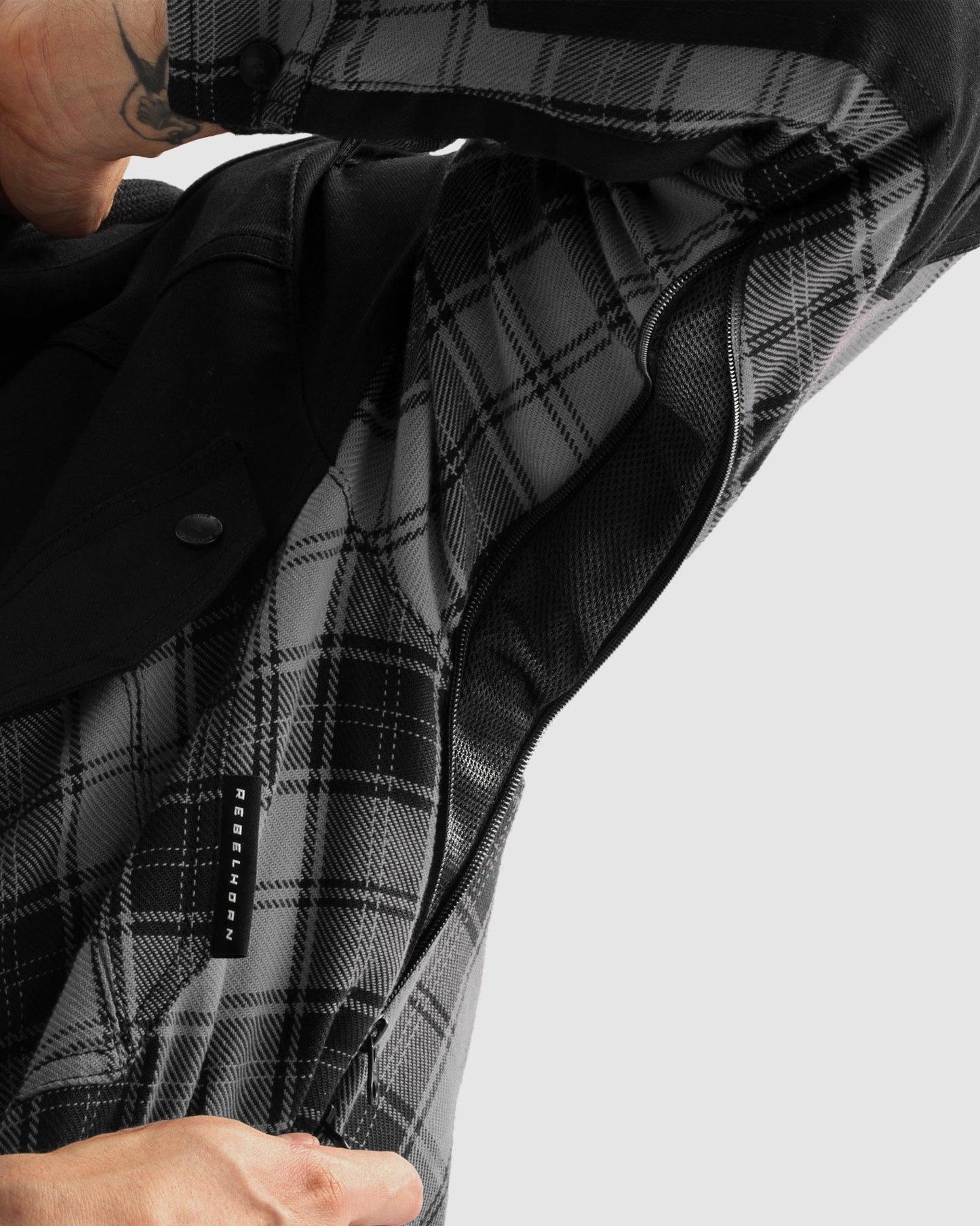 Shifter Motorradhemd Grau