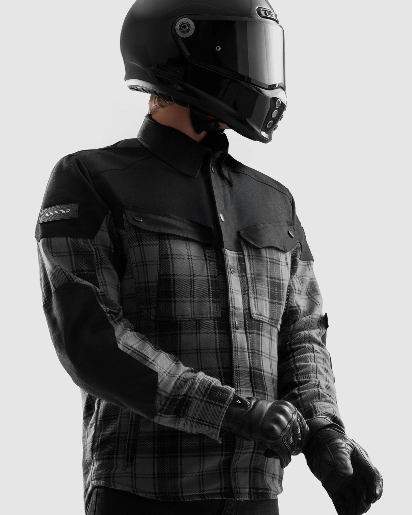 Shifter Motorradhemd Grau