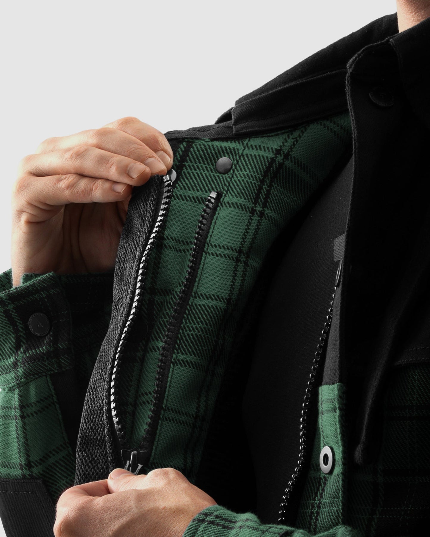 Shifter Motorradhemd Grün