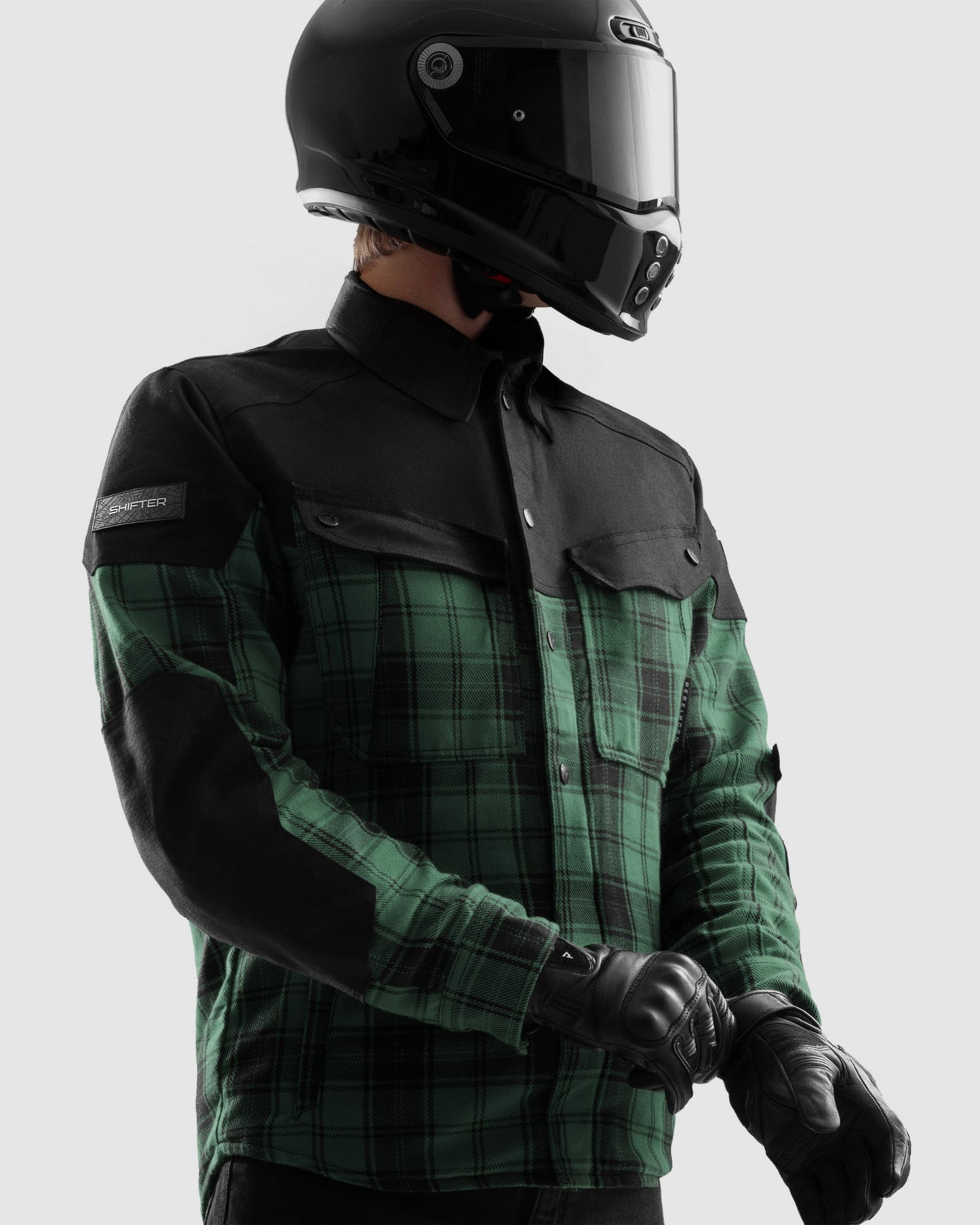 Shifter Motorradhemd Grün