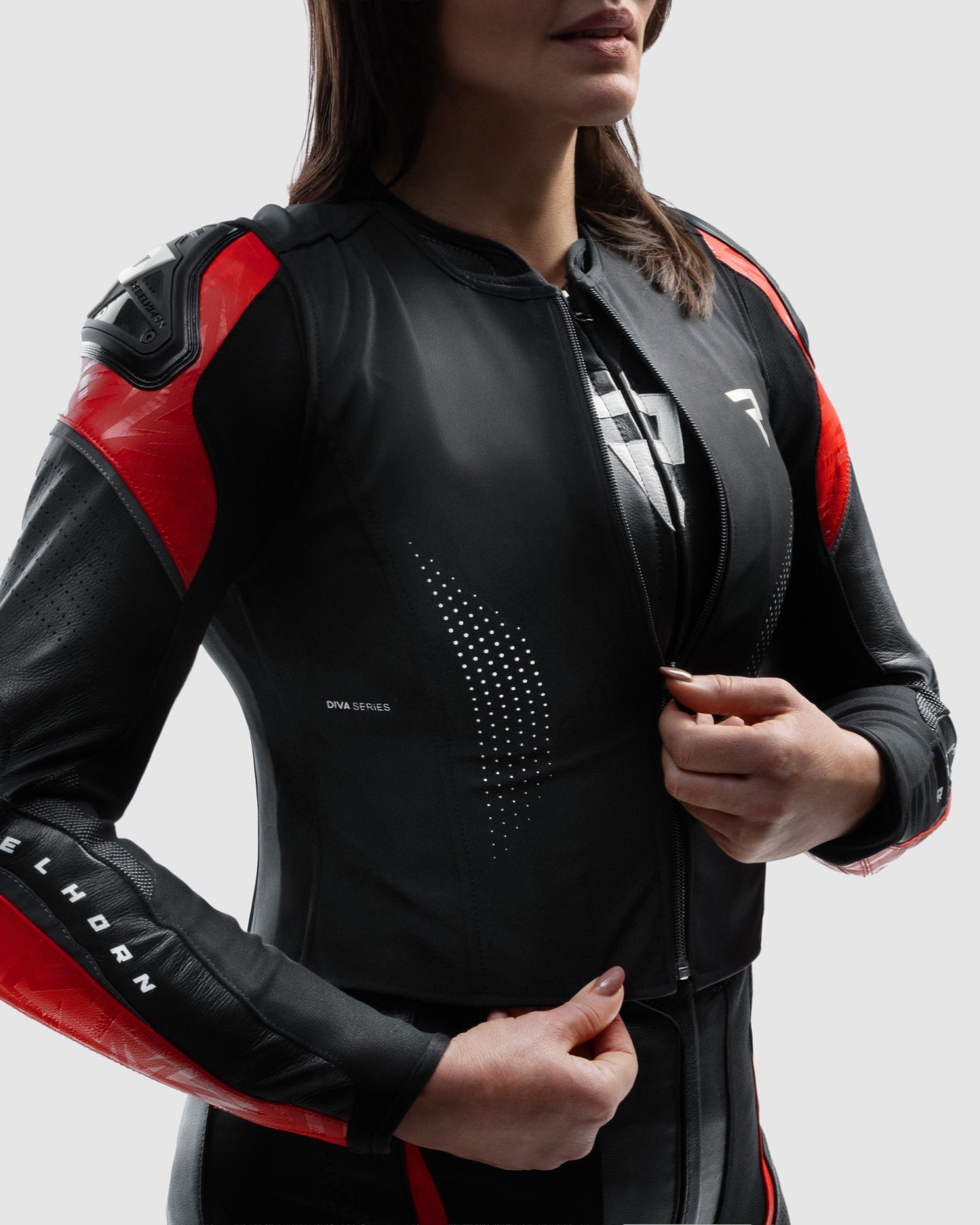 Diva RS Motorradjacke Damen Rot