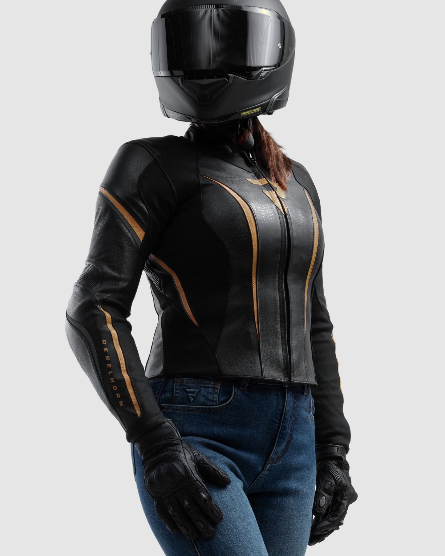 Diva ST Damen Motorradjacke Golden