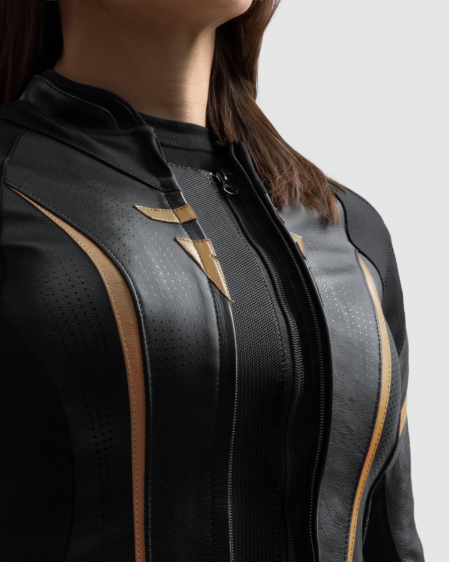 Diva ST Damen Motorradjacke Golden