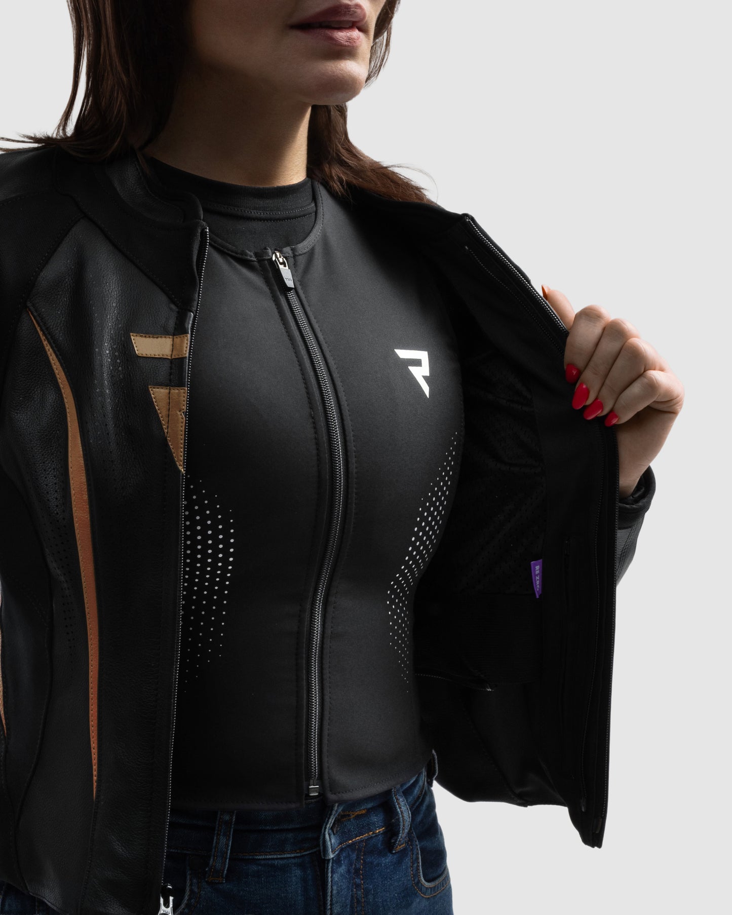 Diva ST Damen Motorradjacke Golden