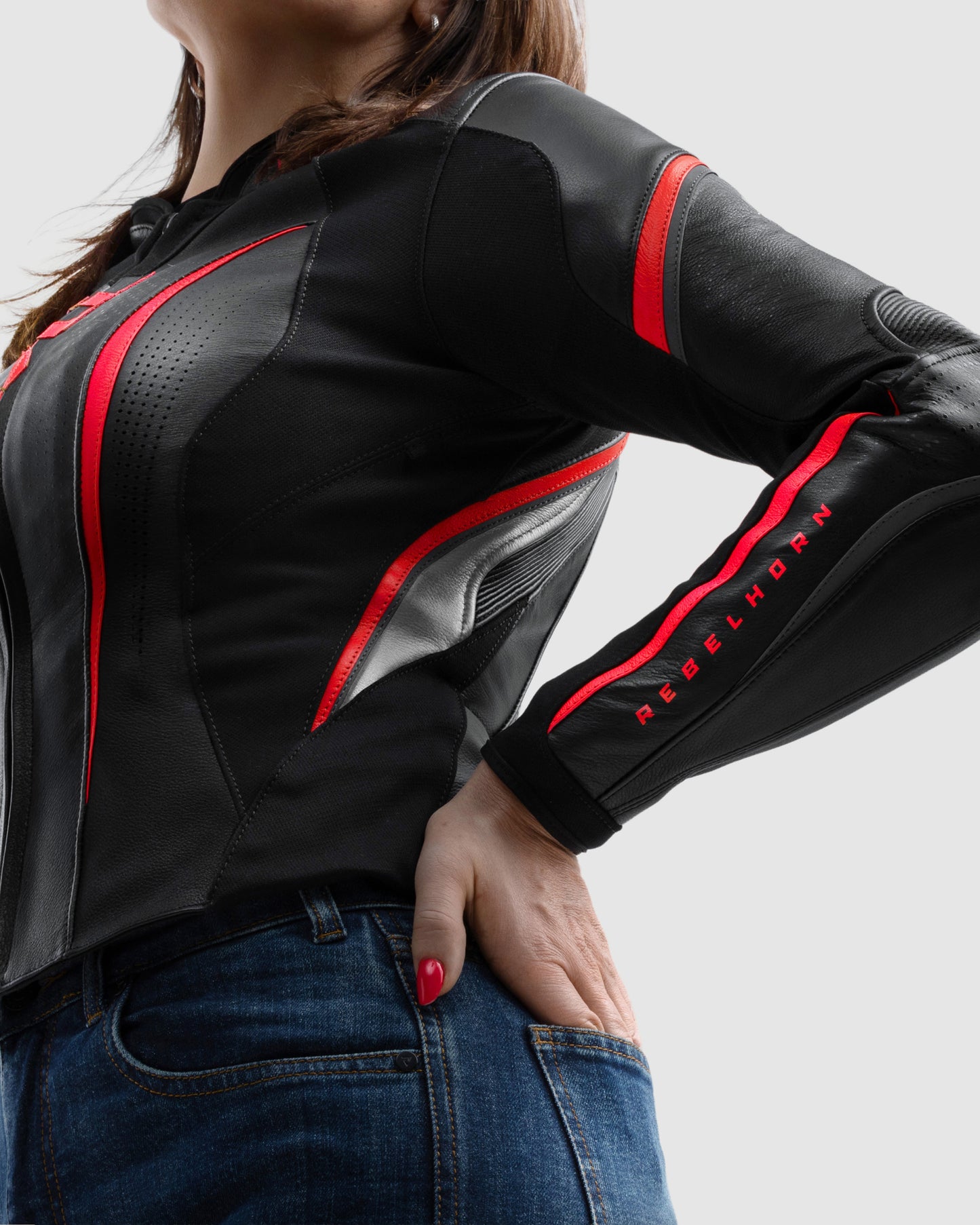 Diva ST Damen Motorradjacke Rot