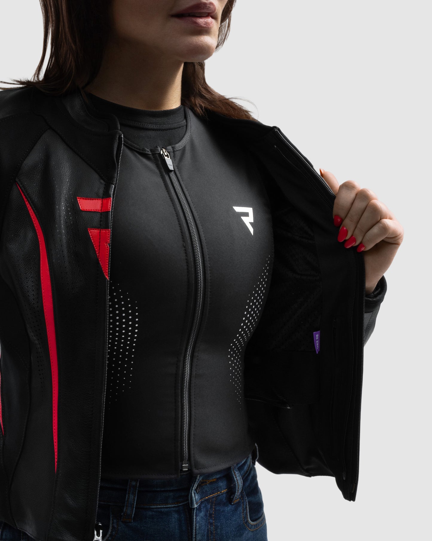 Diva ST Damen Motorradjacke Rot