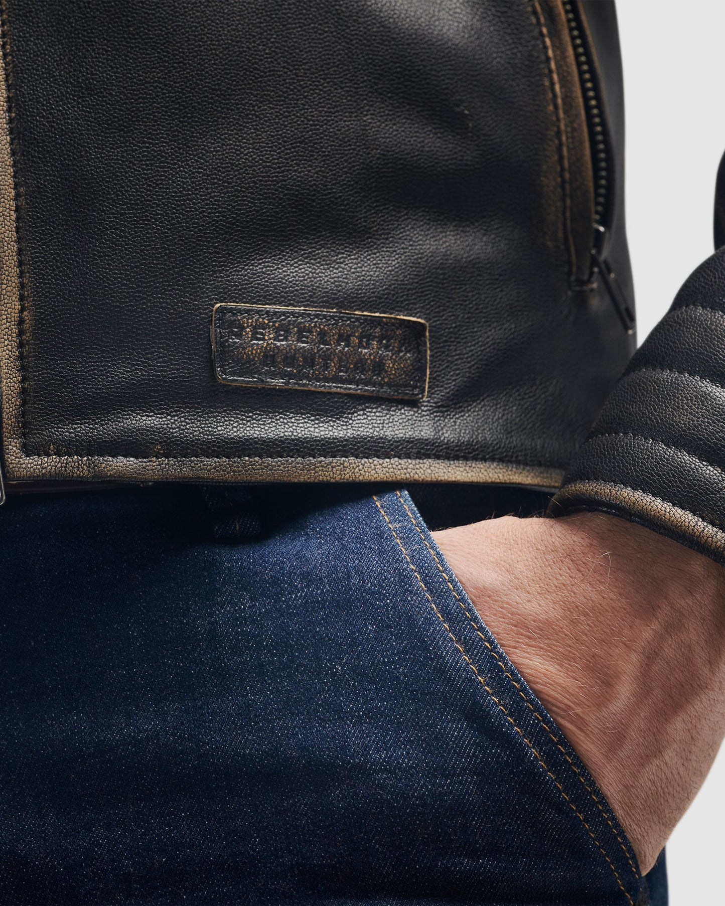 Hunter II Lederjacke Vintage Braun