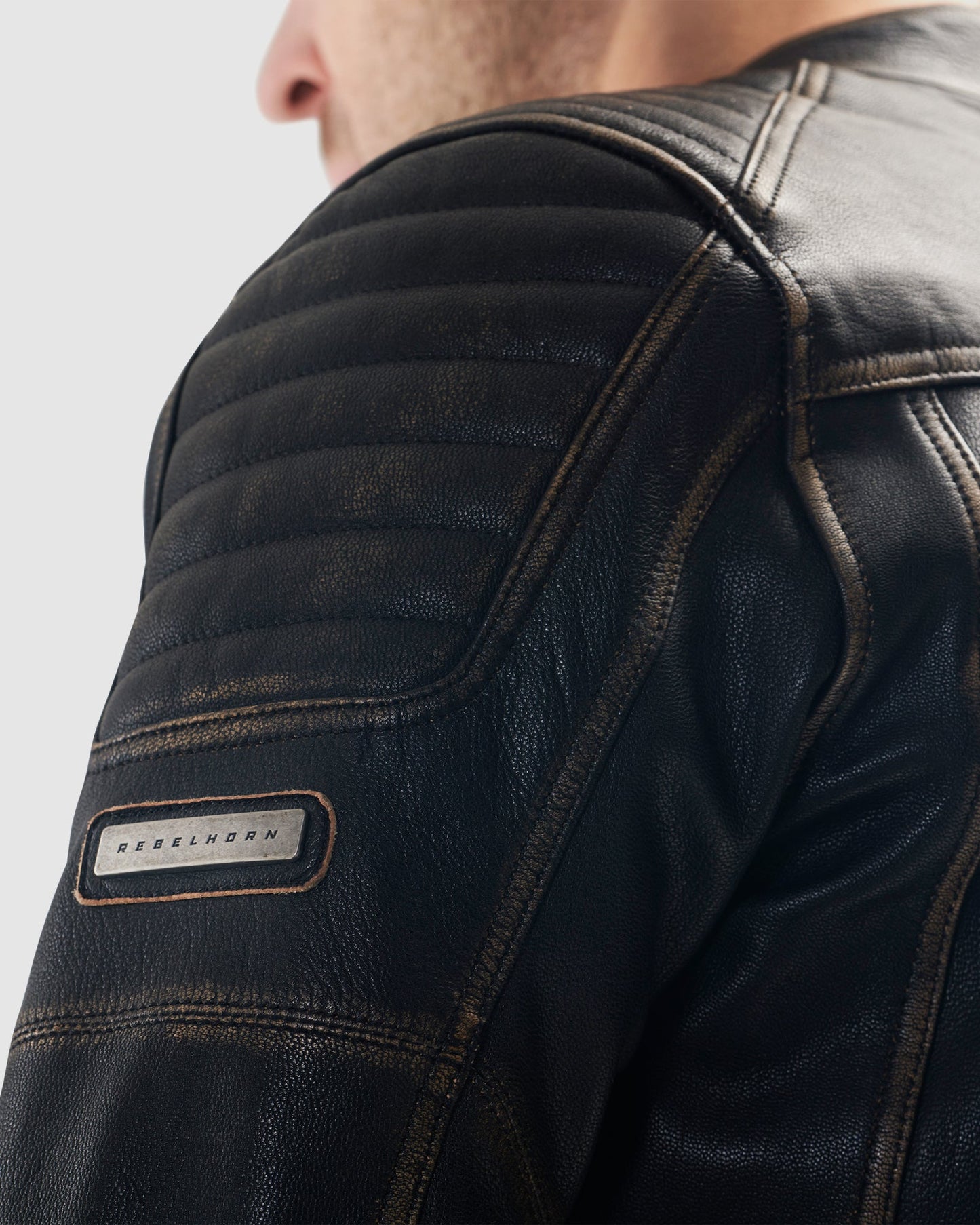 Hunter II Lederjacke Vintage Braun