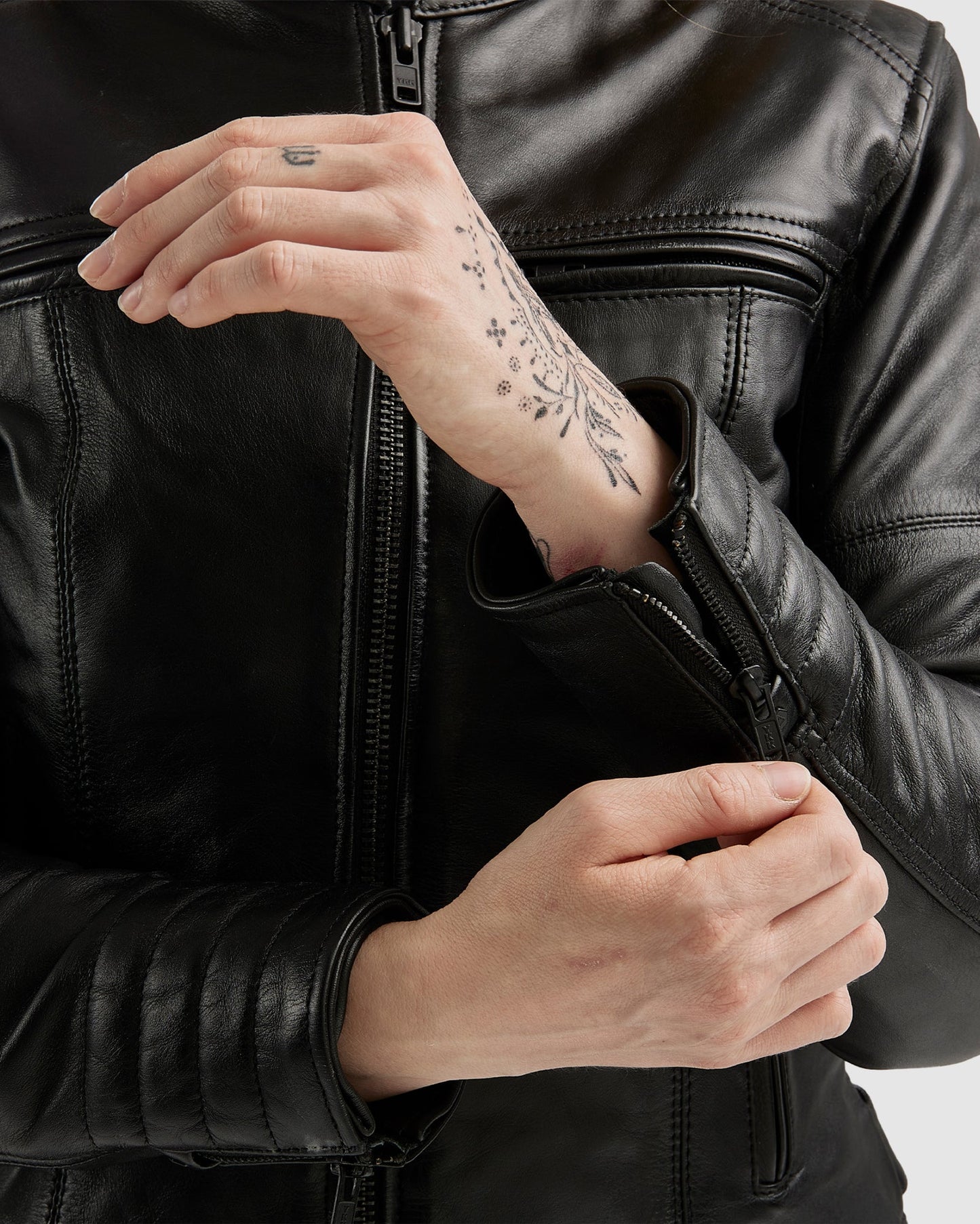 Hunter II Damen Lederjacke Schwarz