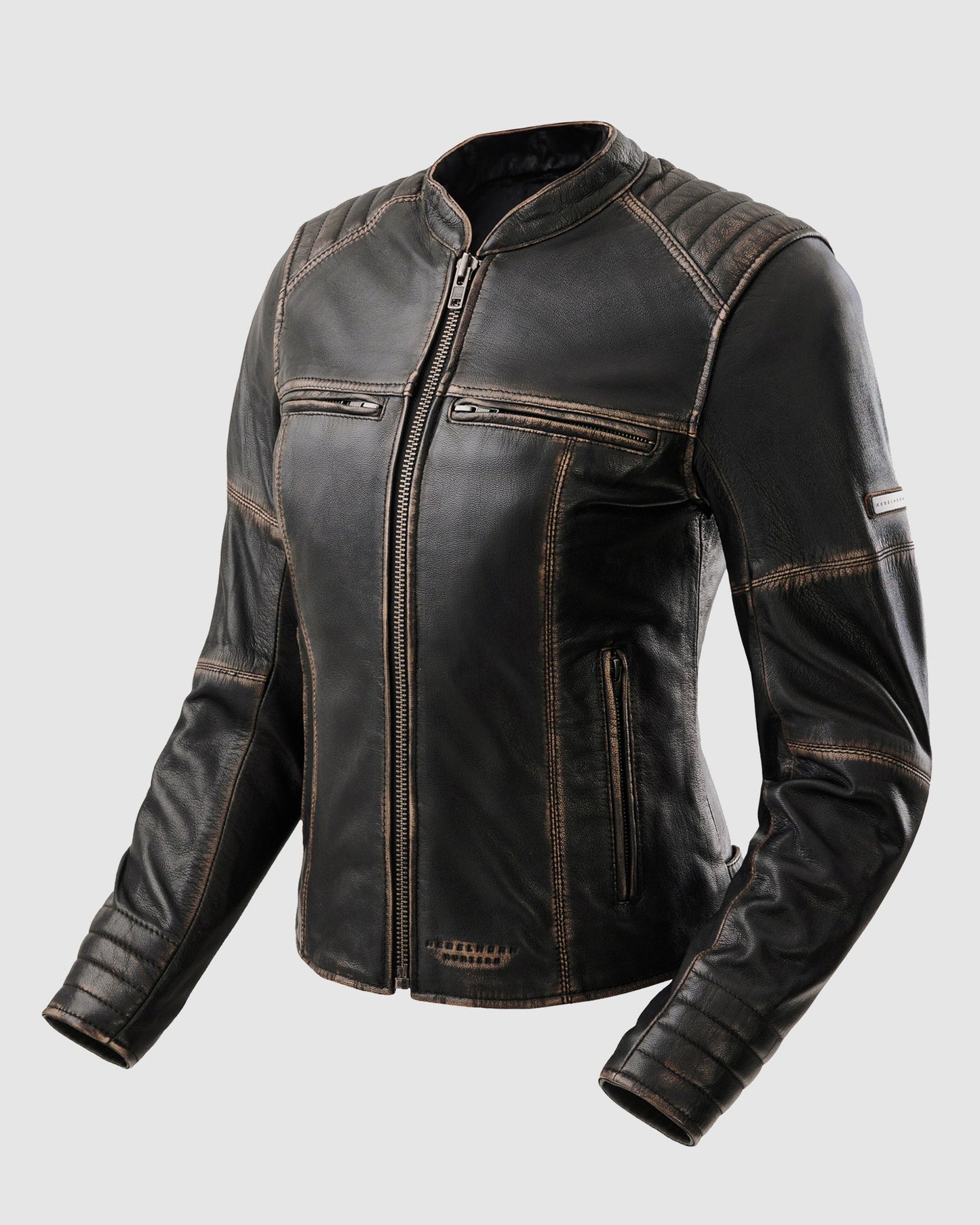 Hunter II Damen Lederjacke Vintage Braun