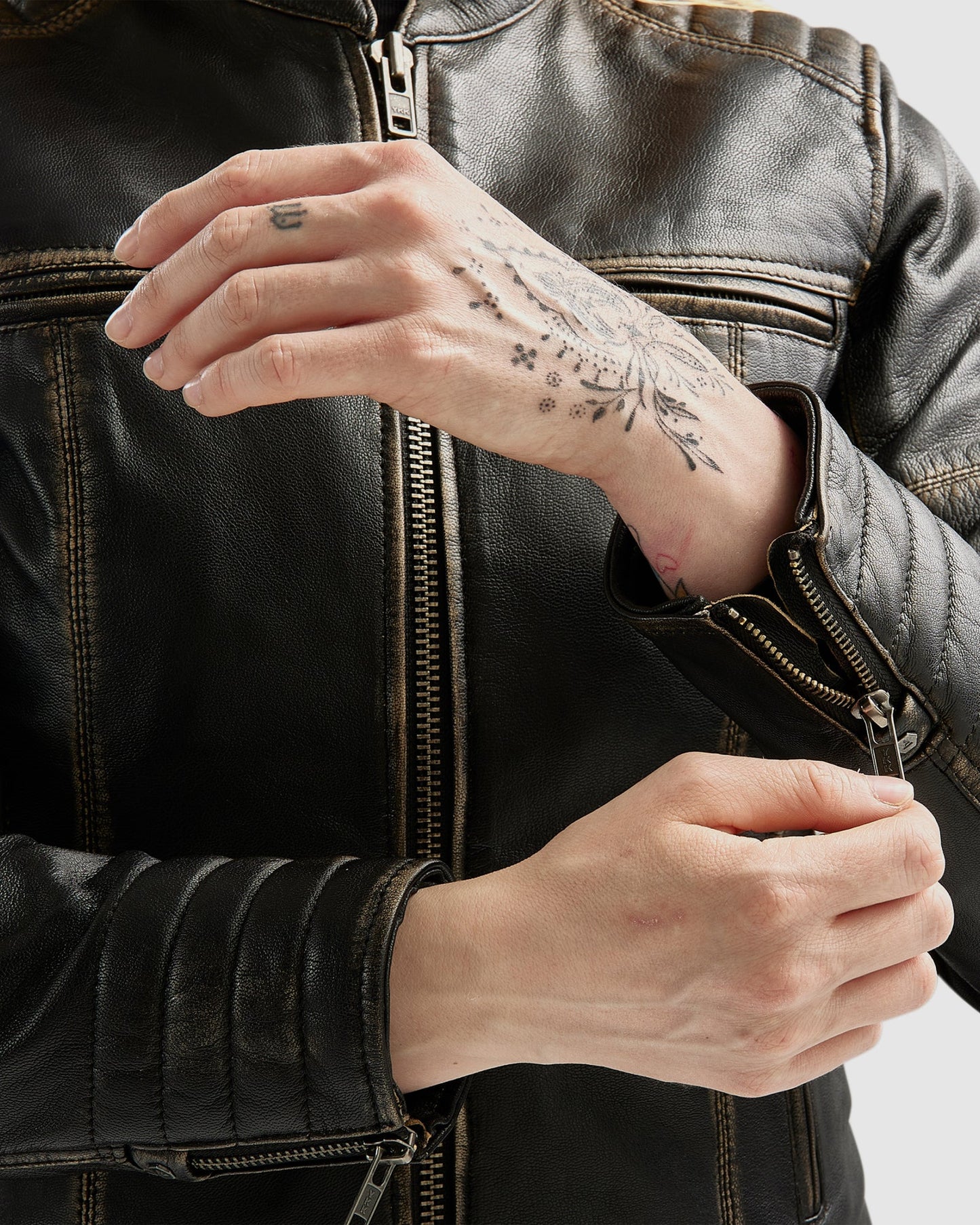 Hunter II Damen Lederjacke Vintage Braun