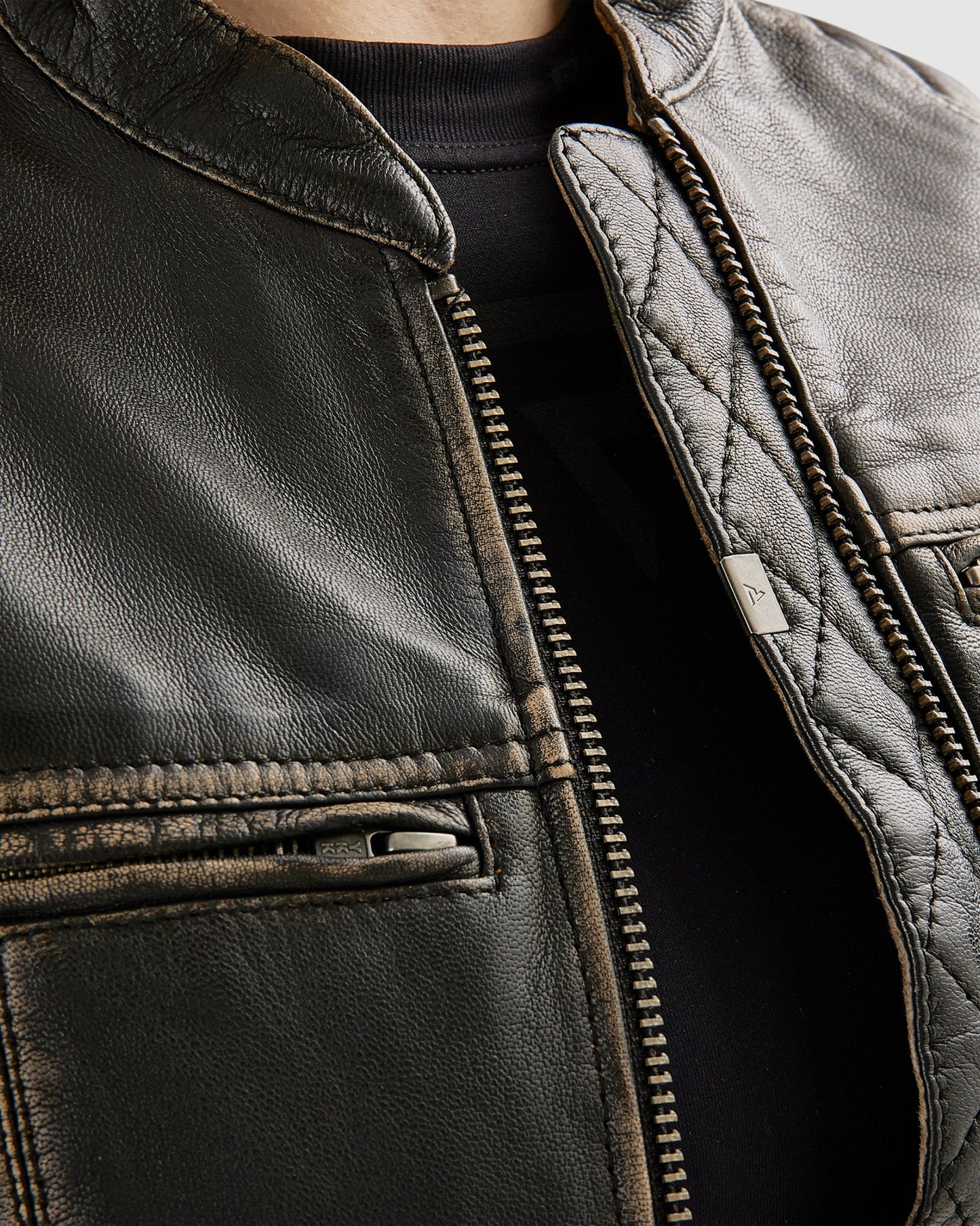 Hunter II Damen Lederjacke Vintage Braun