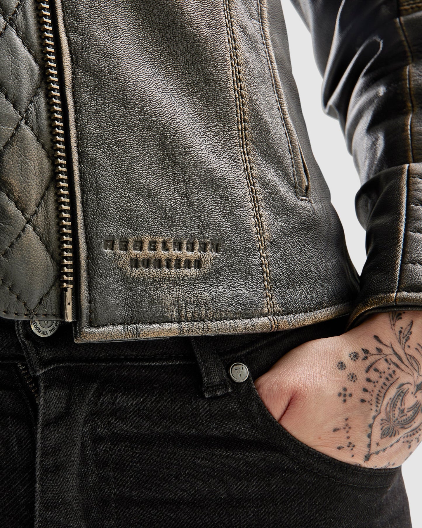 Hunter II Damen Lederjacke Vintage Braun