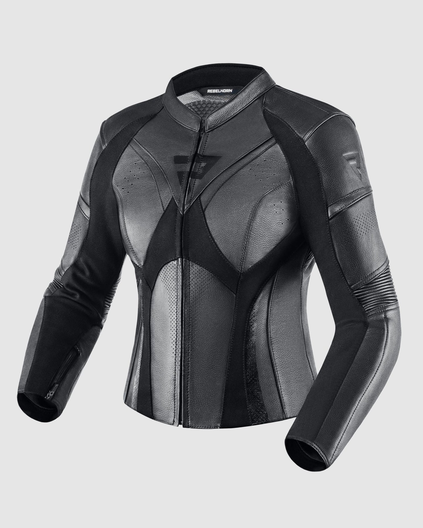 Rebel Damen Motorradjacke Schwarz