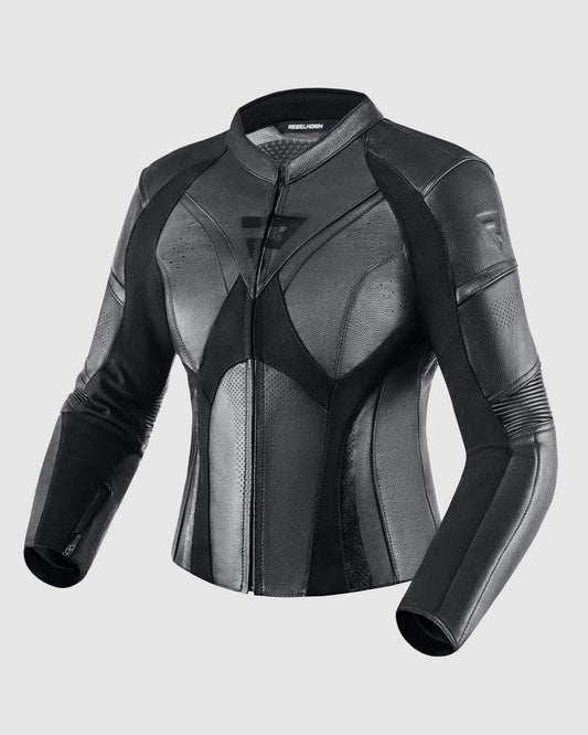 Rebel Damen Motorradjacke Schwarz