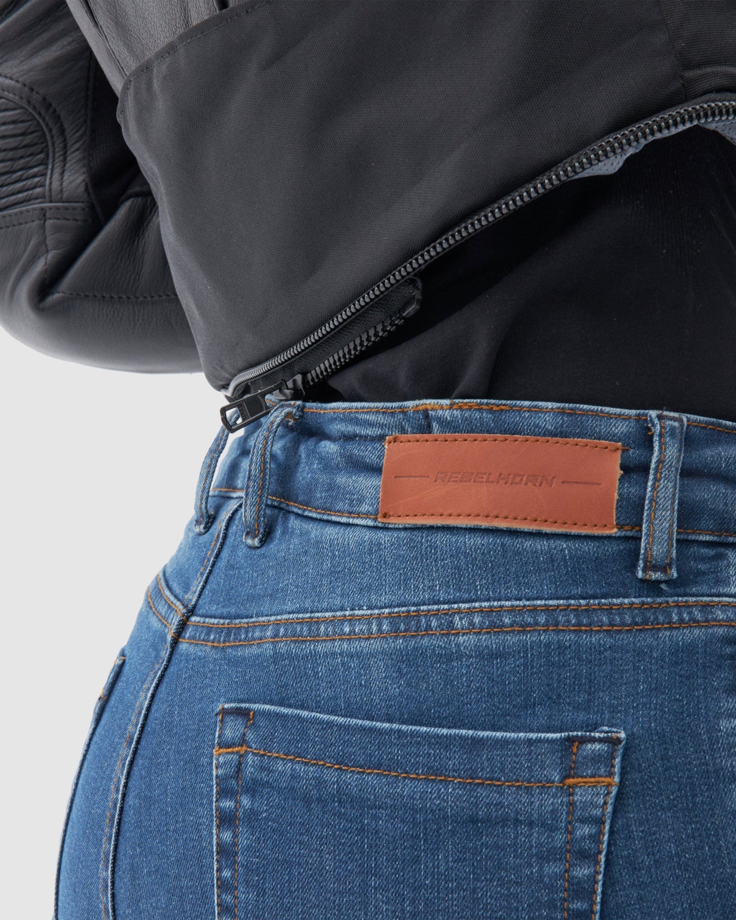 Rebel Damen Motorradjacke Schwarz