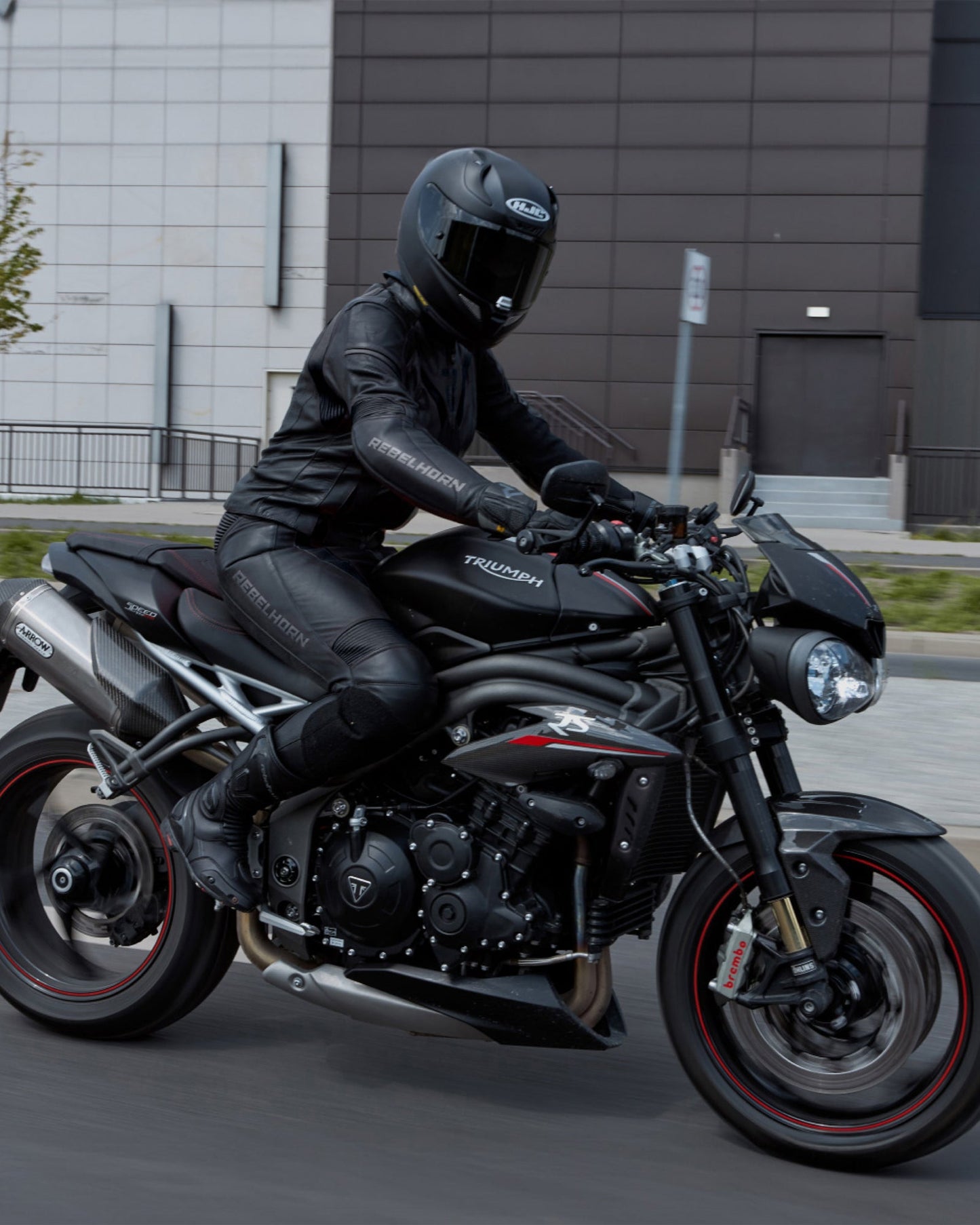 Rebel Damen Motorradjacke Schwarz