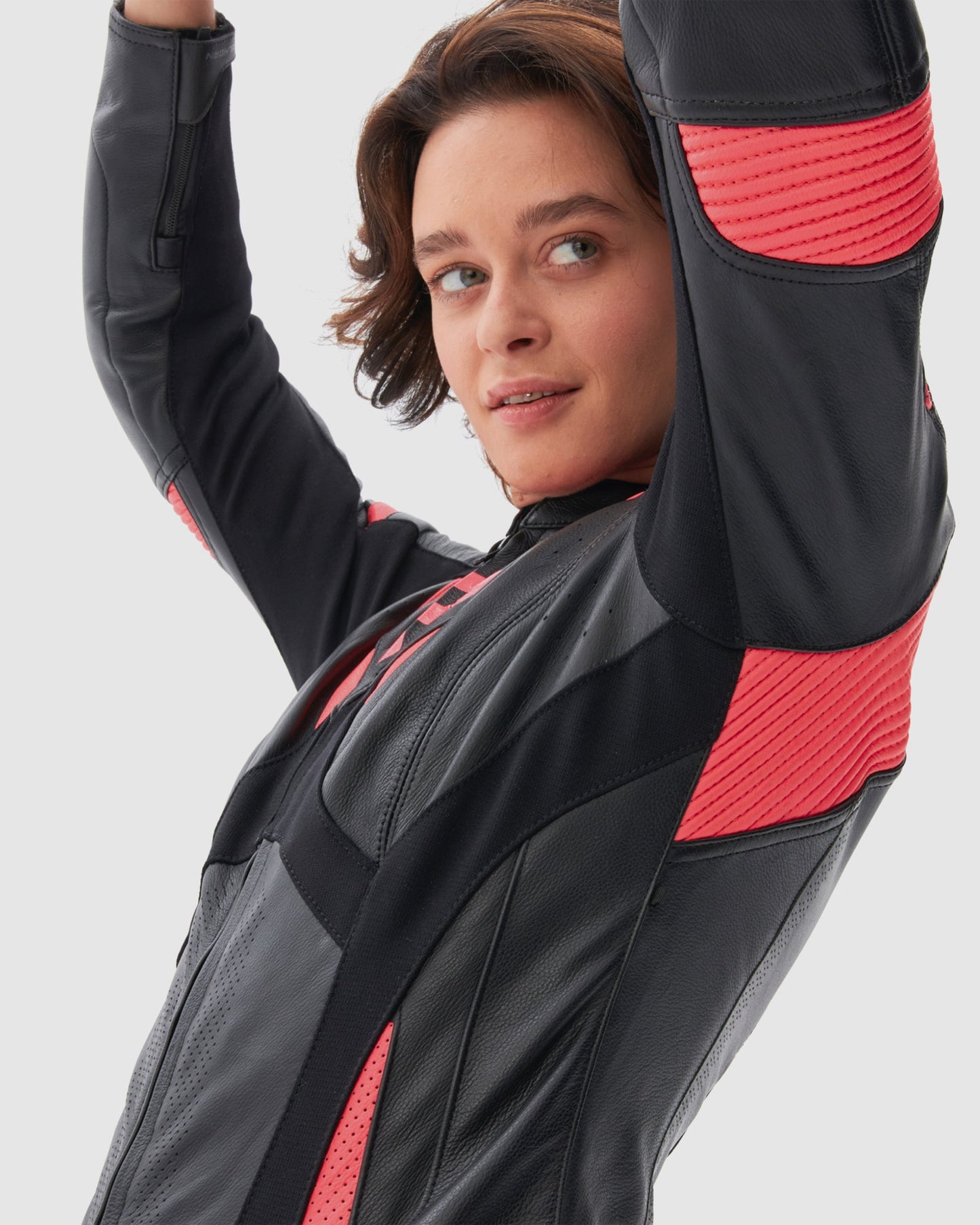 Rebel Damen Motorradjacke Rosa