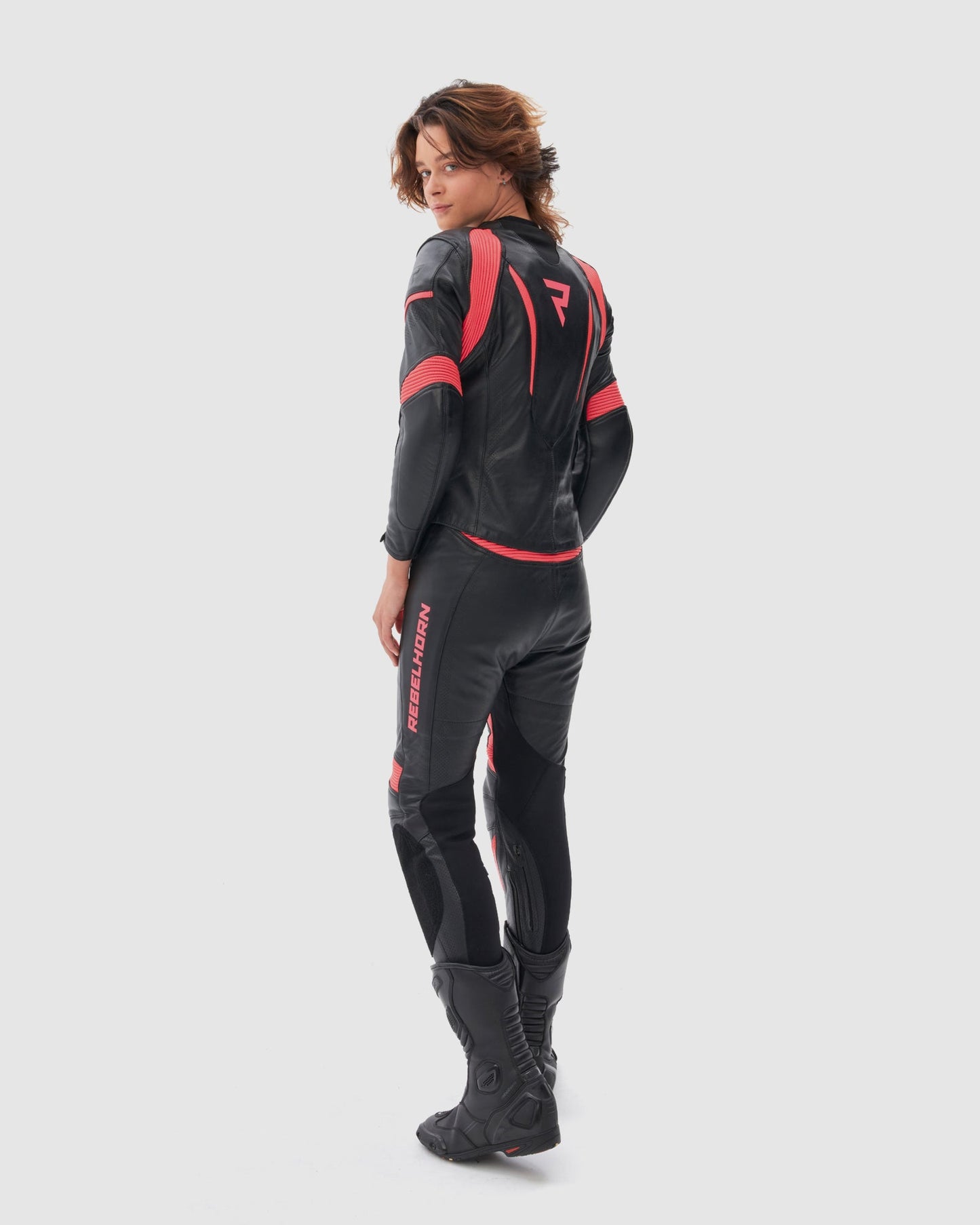 Rebel Damen Motorradjacke Rosa