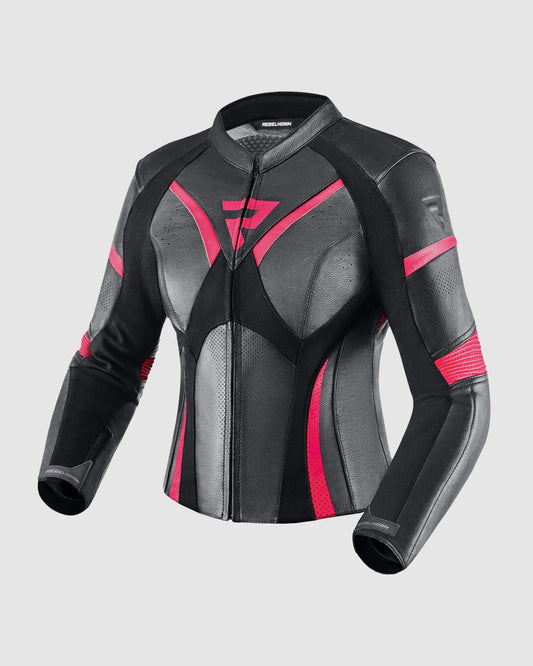 Rebel Damen Motorradjacke Rosa