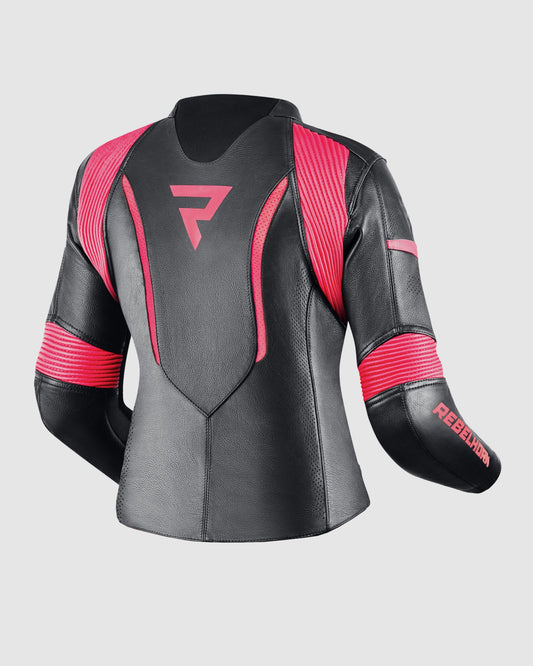 Rebel Damen Motorradjacke Rosa
