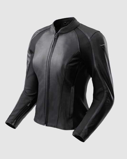 Siena Damen Motorradjacke Schwarz