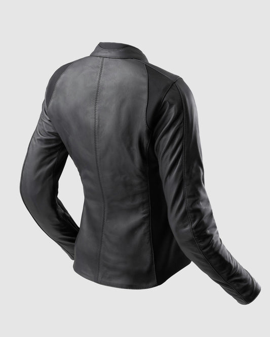 Siena Damen Motorradjacke Schwarz