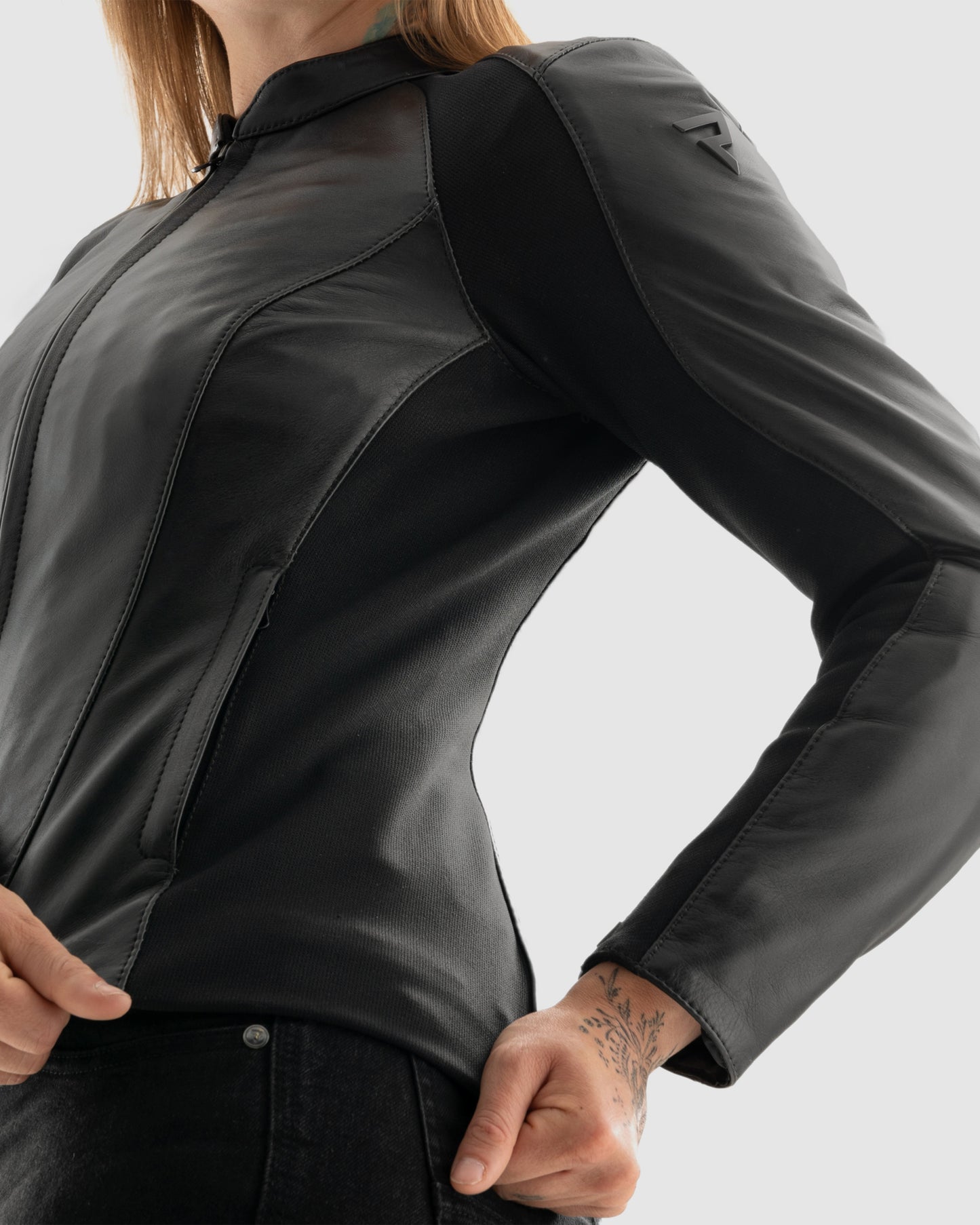Siena Damen Motorradjacke Schwarz