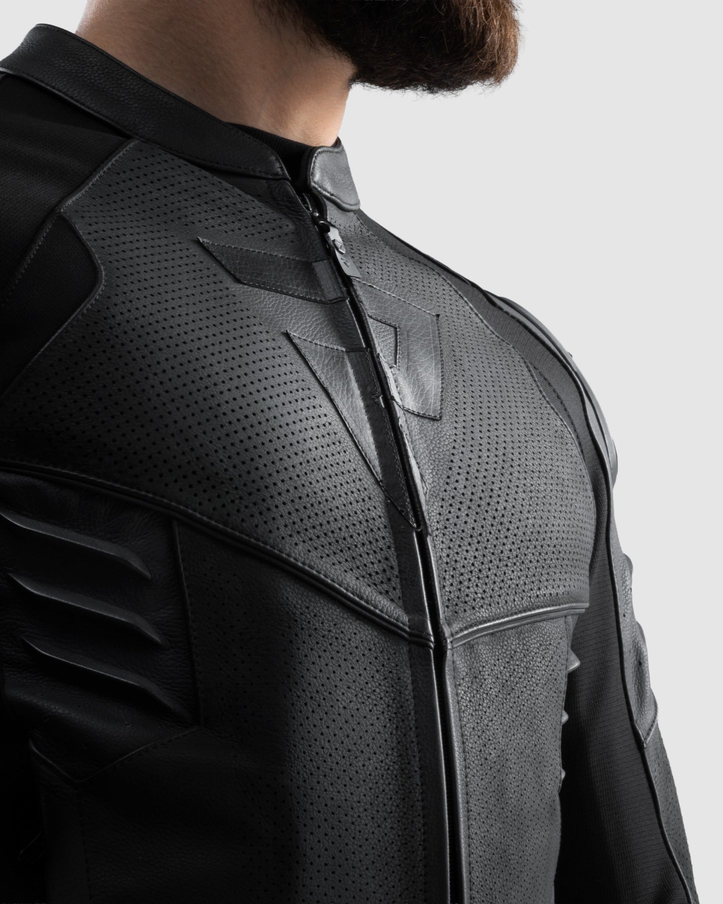 Vandal 2 Motorrad Lederjacke Schwarz