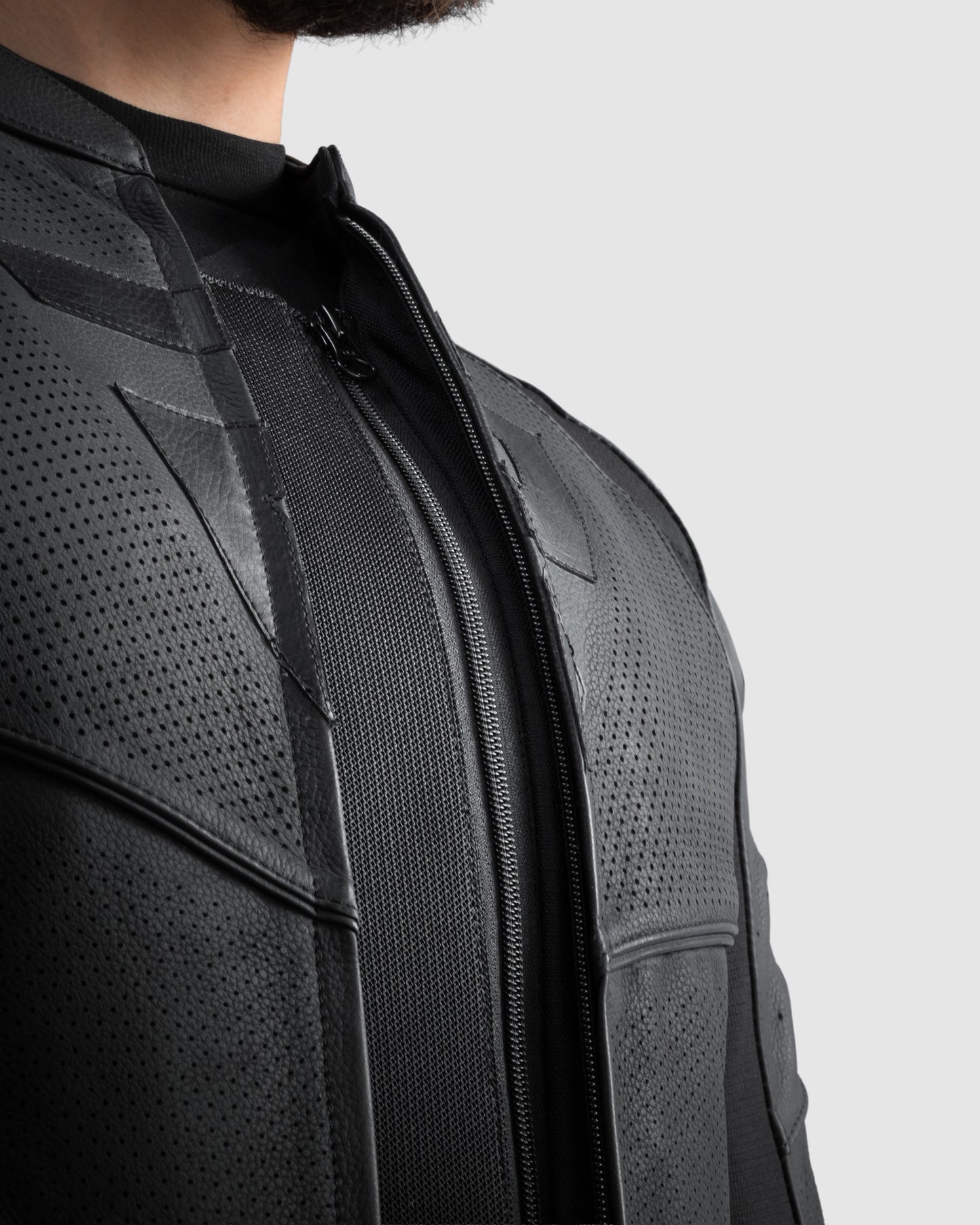 Vandal 2 Motorrad Lederjacke Schwarz