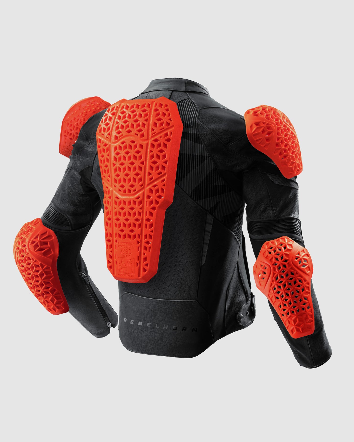 Vandal 2 Motorrad Lederjacke Schwarz