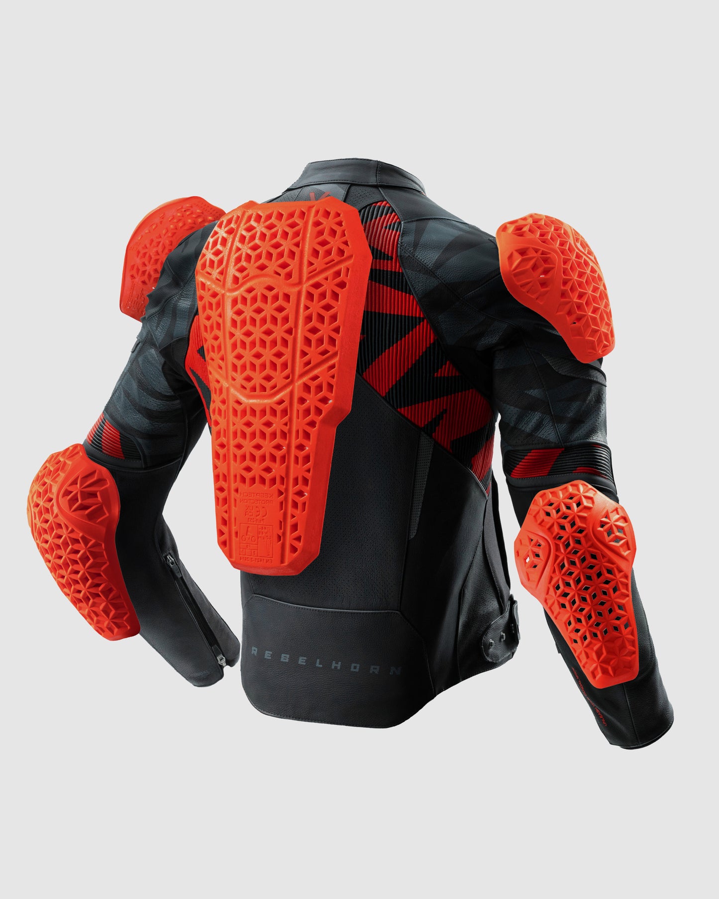 Vandal 2 Motorrad Lederjacke Rot