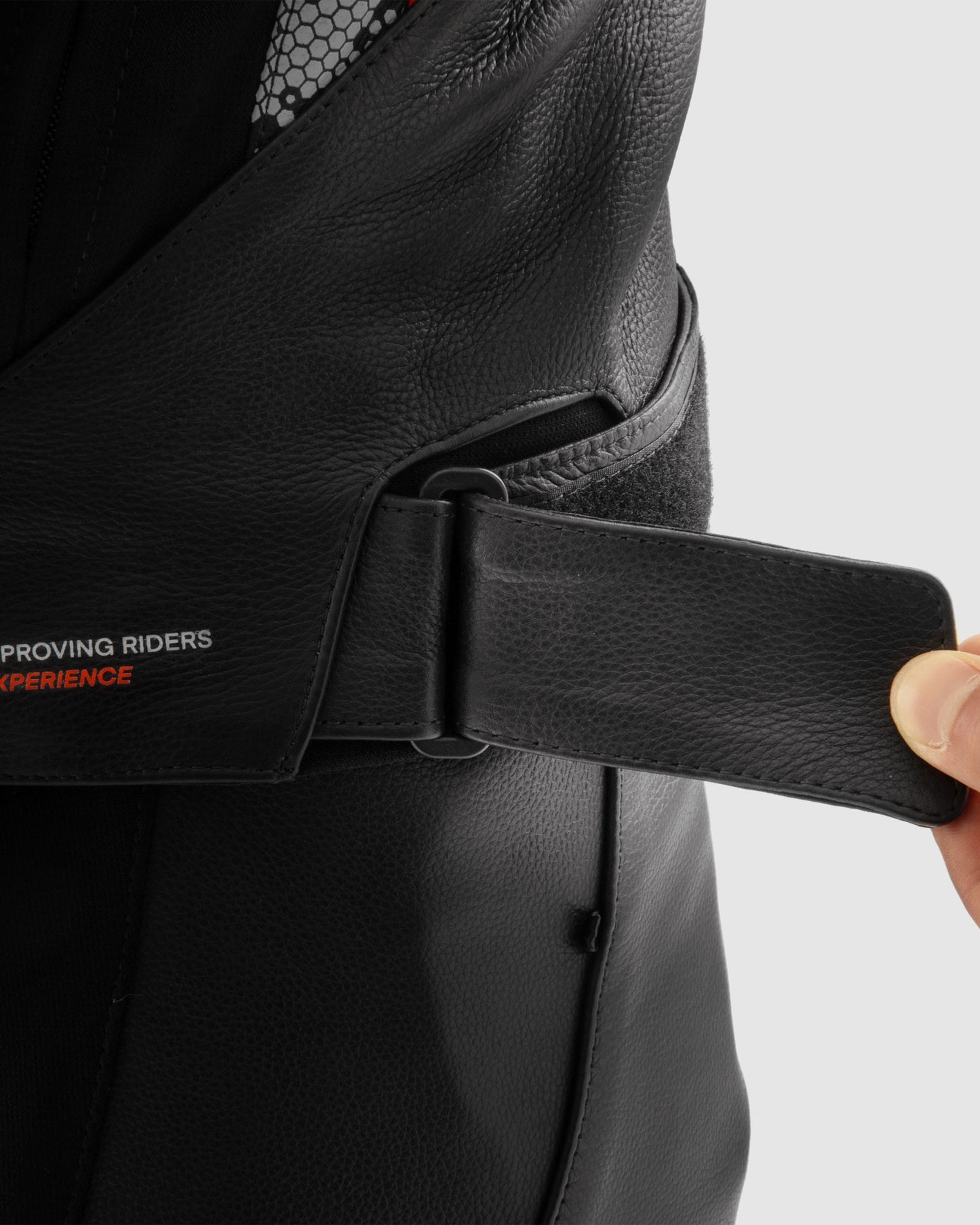 Veloce Leder-Motorradjacke Tarn Grau