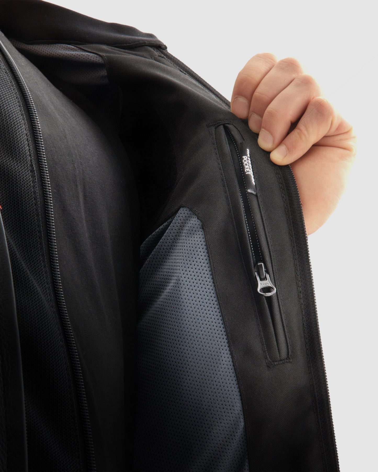 Veloce Leder-Motorradjacke Tarn Grau