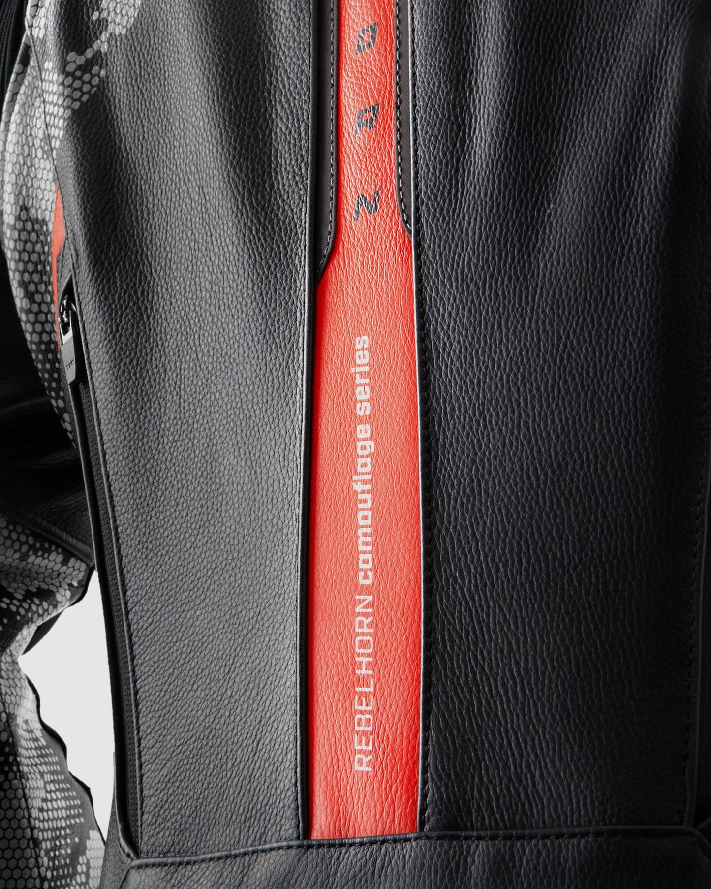 Veloce Leder-Motorradjacke Tarn Grau