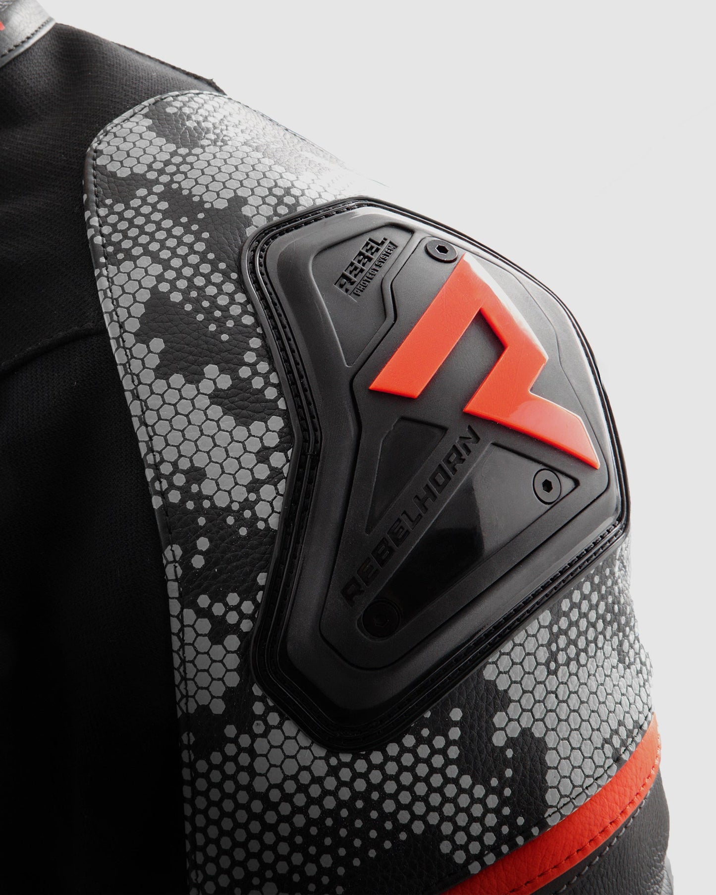 Veloce Leder-Motorradjacke Tarn Grau