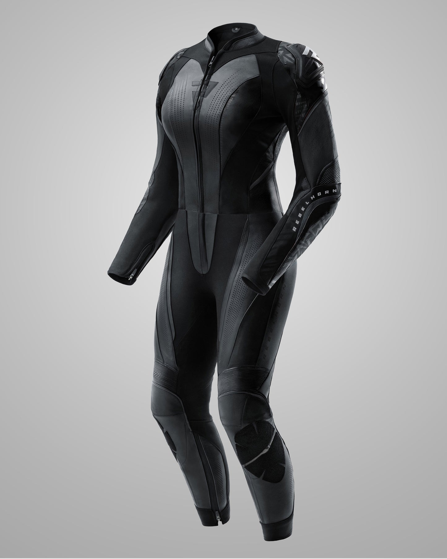 Diva Motorradhose Damen Schwarz Long Leg
