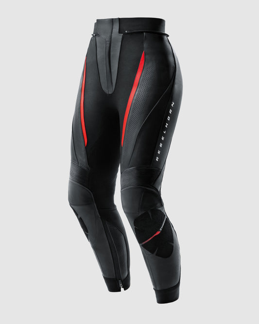 Diva Motorradhose Damen Rot