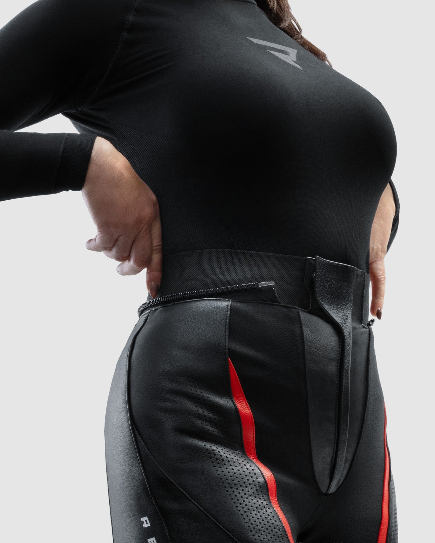 Diva Motorradhose Damen Rot