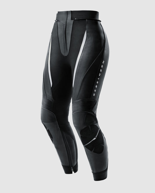 Diva Motorradhose Damen Rot Weiß