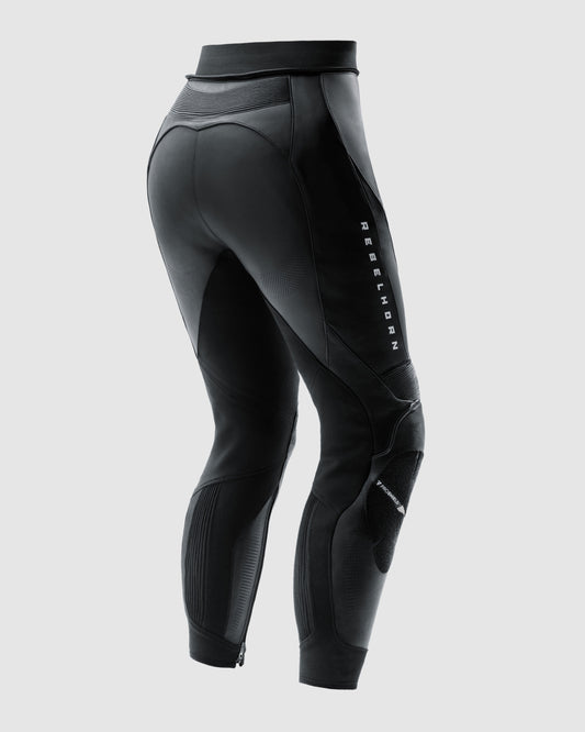 Diva Motorradhose Damen Rot Weiß
