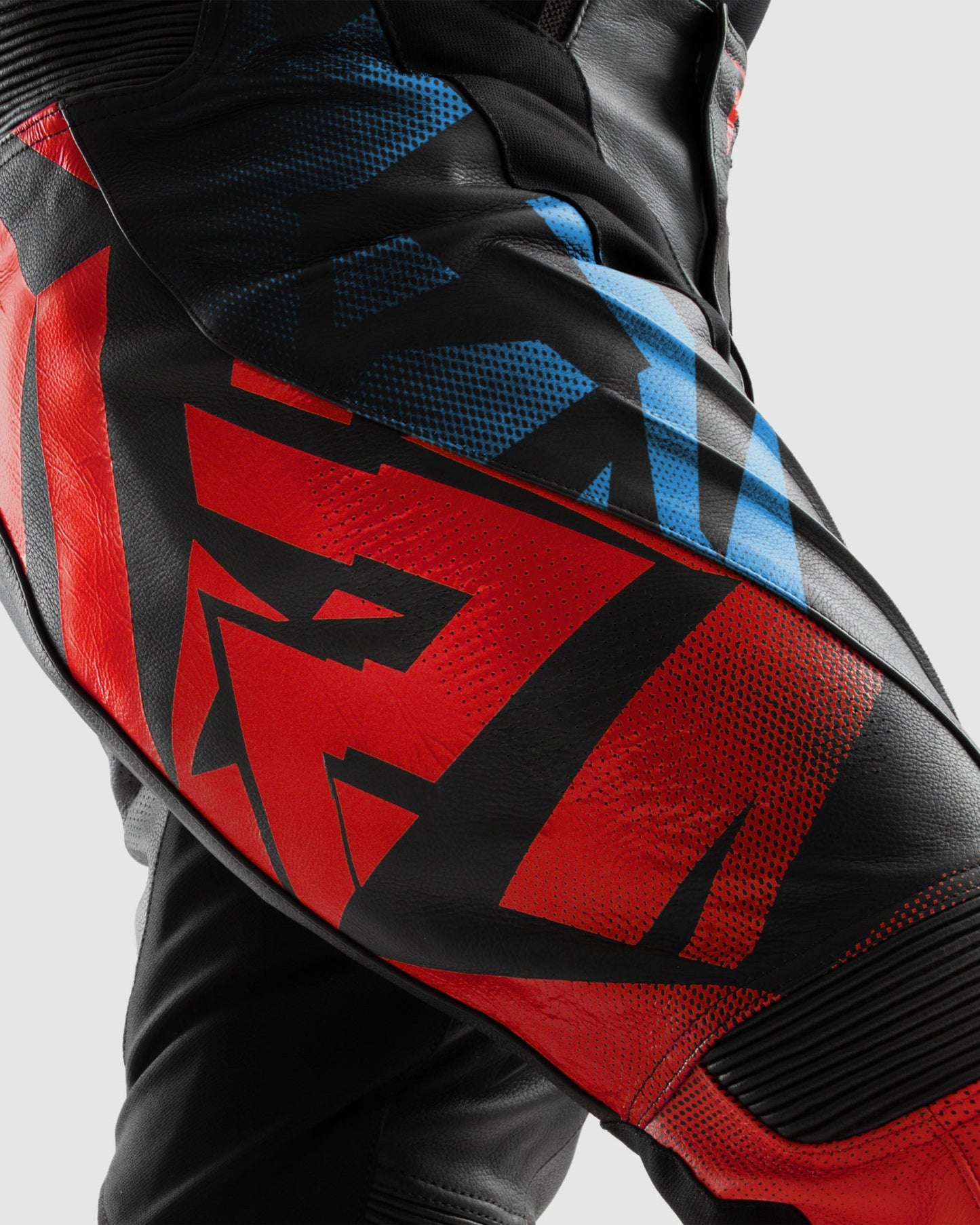 Inferno Motorradhose Blau Rot