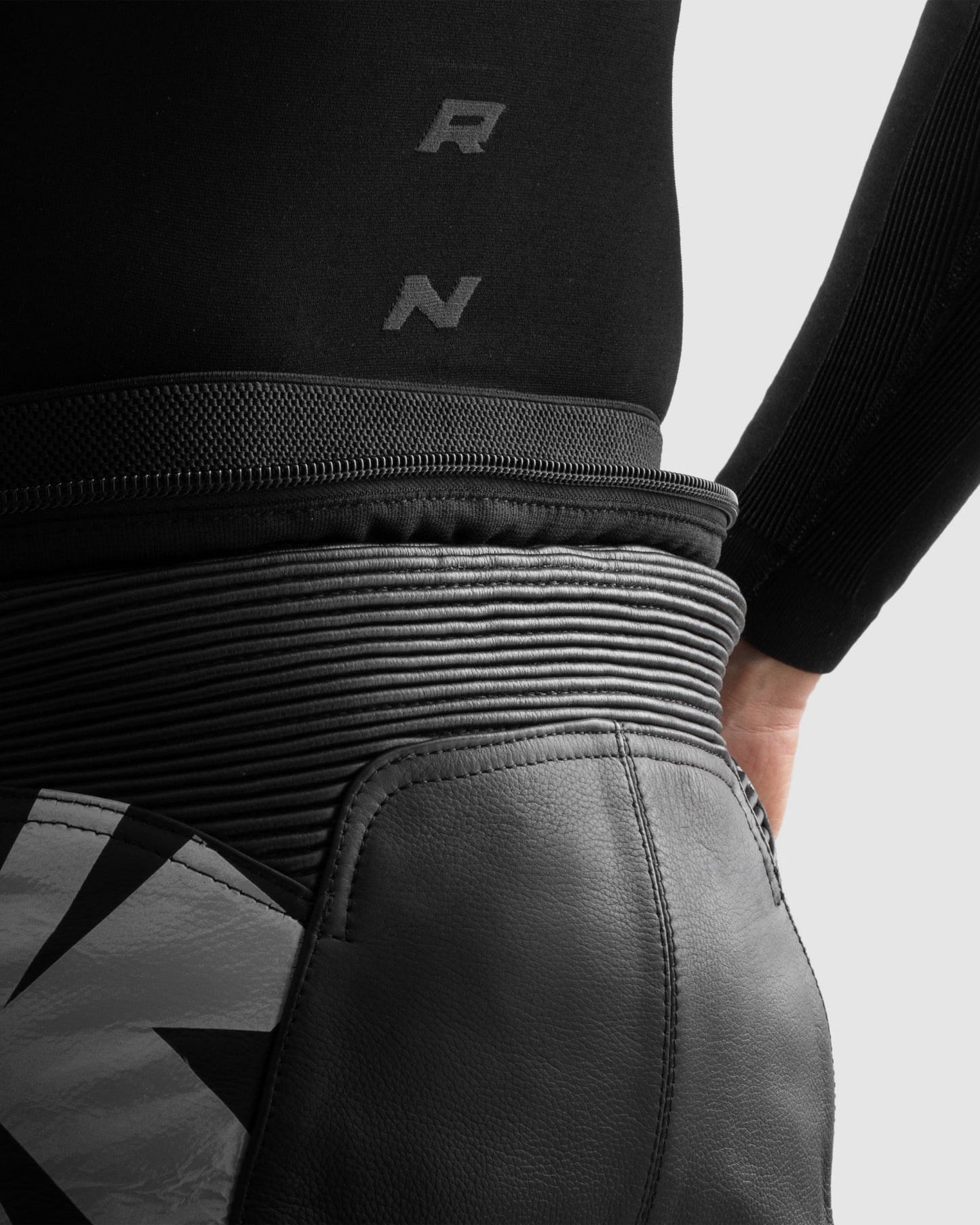 Inferno Motorradhose Schwarz Weiß